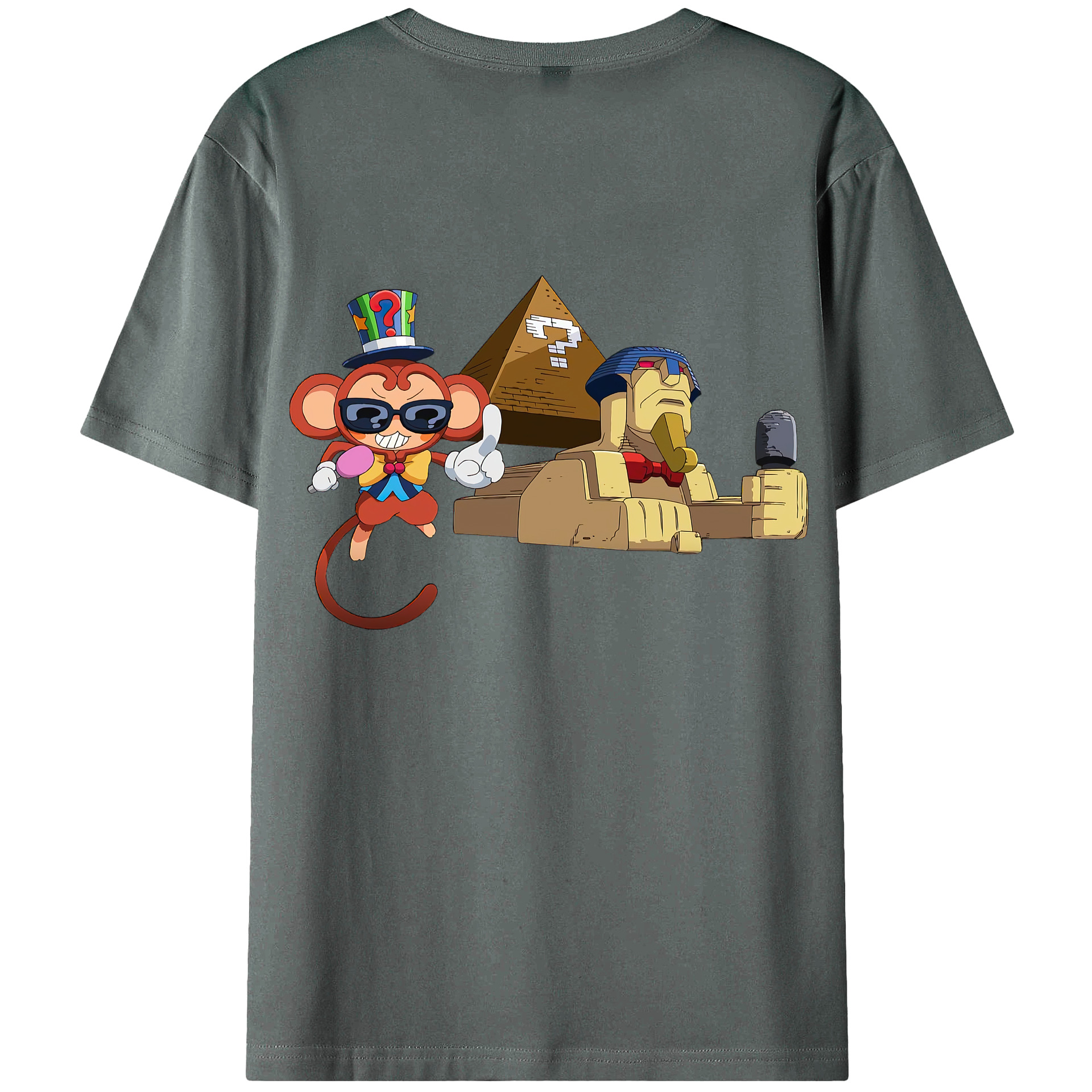 （画像用） 遊☆戯☆王 Yu-Gi-Oh! 綿100％ メンズ半袖Tシャツ（バックプリント） 通気性